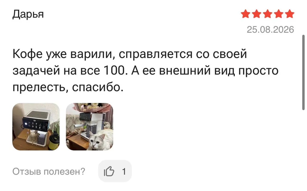 Отзыв: Дарья, 5 звёзд